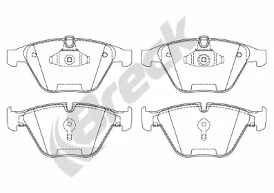 Комплект тормозных колодок, дисковый тормоз BRECK купить